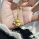 Jingyue Long Gold Hello Kitty Pendant 999 Pure Gold Fairy Angel KT Cupid Cady Cat Pendant Women's Necklace Gold Fairy Stick KT About 0.6-0.7g+S925 Necklace