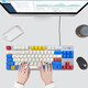 
Logitech K835 mechanical keyboard Wired gaming keyboard TTC axis 84 key office keyboard Color block keyboard Logitech K835 blue axis-blue and white keycap