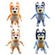 Brui Doll Bingo Plush Toys Doll Anime Peripheral Linda muñeca Muñeca Juguetes para niños 28 cm Bingo + Brui