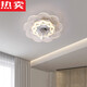 Imported German quality ceiling bedroom fan lights dining room ceiling fan lights modern living room thin simple fan lights smart 6628 pink model remote control dimming color + mobile AP