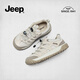 
Jeep Jeep Sneakers for Women Lightweight Retro Spring 2024 New Outdoor Slip Hiking Hiking Shoes for Women Lace-free 694 Gray 37
