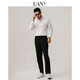 Hanny (Hany) [0 Sinn leicht zu pflegen] Hemd Herren-Langarm weißer Business Formale Wedding Wedding Casual Hang komfortable Herrenhemd Anfier optische Weiß [Micro Square Collar Super Slim] 41