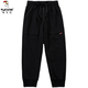 
Woodpecker summer thin loose tucked feet cropped pants for women's sports pants casual high waist mid-trousers Harem pants 9923 black [high quality version] 3XL 150-175Jin [Jin equals 0.5 kg]