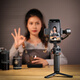 Hohem (Hohem) M6 Mobiltelefon Gimbal Stabilisator Handheld Anti-Shake orthogonal dreiachsige 360-Grad-rotierende AI-Follow-up Live-Fotografie Video M6 Standard [einschließlich Aufbewahrungstasche, Stativ, Ladekabel*3]