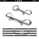 Sun Aegis diving double-head hook single-head hook 316 stainless steel hook Japanese buckle weight hook quick-release mountaineering buckle hook double-head hook (10 cm) L