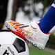 Chaussures de football tangcun pour enfants tf ongles brisés velcro pour garçons et filles élèves de l'école primaire professionnels formation de taille pour enfants de taille spéciale 6199 blanc et rouge brandissant 33 chaussures de sport standard taille