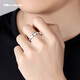 Miss JuJu PT950 platinum ring for men and women, couple ring, platinum simple glossy wedding ring, plain ring, solid ring 9#, about 3.7g (refund for more weight)