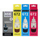 Songhui convient à Epson 672 Ink L405L130L310L360L380L655L551L565L1300 859 Grande encre de bouteille (140 ml)