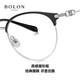 Bolon Tyrannosaurus Gaceras de miopía Nuevo producto Yang Zi El mismo espejo óptico de metal de ojo de gato retro se puede combinar con Myopia Women BH7029 B12-Gold/Semi-Gloss Matte Black Single Frame