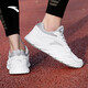 Zapatos anta deportes zapatos para hombres para verano para hombres resistentes al agua transpirable zapatos suaves de running blandos zapatos casuales para hombres para hombres [artefacto de la superficie de cuero resistente al agua] Anta blanca/gris-4 42