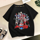 Qiulaitu Ultraman-Kleidung Jungen kurzärmelig T-Shirt New Children's Sommer Ultraman Kleidung mittelgroße Kinderbaumwäsche 1048 Black-Short-Ärmel 140 cm Empfohlenes Gewicht 50-60jin [Jin gleich 0,5 kg]