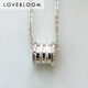 Blooming love (LOVEBLOOM) platinum small waist pendant PT950 necklace pendant gold pendant platinum transfer bead platinum clavicle chain gold necklace small waist pendant about 2.5 grams with silver chain