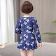 
You swimsuit women 2025 new conservative belly-covering mother swimsuit middle-aged and elderly slimming large size split hot spring bathing suit 14099Y blue L