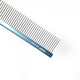 DELIGHT Pet Comb Cat and Dog Comb Ragdoll Cat Knot Comb Teddy Bichon Dog Combing Artifact Pulling Comb DL101-1 Aluminum Handle Comb 25cm-Blue