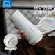 Lock Lock (LOCK/LOCK) thermos cup 316 stainless steel portable high-value large capacity coffee cup for students, men and women water cup new style [bounce cover] white 550ml