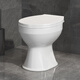 Ceramic rural dry toilet dry toilet toilet for the elderly flush-free straight-through pit squat toilet modified toilet small square mouth bare ceramic (no cover, no accessories other/other