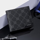 Golf (Golf) Kurzer Brieftasche Herren Brieftasche Coin Wallet Bag Business Fashion Casual Wallet Bag Geburtstagsgeschenk Schwarz