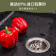 意狄讴（Yedeeo）黑色石英石水槽家用厨房花岗岩洗菜盆台上台下盆洗碗槽水槽大单槽 698*426【7170SY】标准配置
