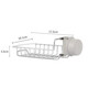 Extreme space Kitchen faucet drain storage rack Pool storage rack Creative adjustable stainless steel sink dishwasher brush Sponge rag drain rack JD-LY-77