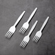 Petunia disposable fork spoon PLA spoon fork rice spoon four-pronged fork table fork 4-inch small tea spoon in bulk 100 pieces in bulk