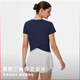 
Particle Mania Quick-drying short-sleeved spring and summer women's breathable device antibacterial short yoga fitness T-shirt TP096 TP096-684-Ice Gray M