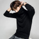 FORTEI Turtleneck Sweater Men's Autumn and Winter Trendy Warm Men's Knitted Sweater Korean Style Fashion Versatile Bottoming Shirt Solid Color Top Men's Jacket XR204 Black XL
