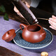 Hidden Pot World Government Subsidy Yixing Famous Purple Clay Teapot Purely Handmade Teapot Purple Clay Tea Set Bottom Slot Clear Stone Ladle Teapot