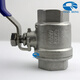 3042PC two-piece ball valve NPT thread internal thread straight thread G stainless steel two-piece Q11F soft seal 304 NPT1/2 DN15 L=55mm 2