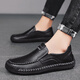 Región occidental Camel Camel de cuero genuino de cuero de cuero de gran tamaño British Perfect Daddy zapatos de papá amarillo [9916 Four Seasons] 38