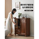 
Zhiyi Chinese tea bar machine solid wood tea cabinet drinking water cabinet home tea bar machine cabinet integrated cabinet living room new Chinese solid wood tea-9905L red brown 12-key large color screen warm