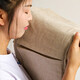 Round cotton and linen fabric baby playpen bedside storage hanging bag baby bedside diapers diaper toy storage bag two-port storage
