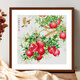 Spring Cross Stitch New Style File broderie Small Style Pomegranate Pomegranate Pomegranate Living Room Study DIY Embroidé à la main New Chinese Style Paindre de Coton écologique Coton à trois brins [6623 Granchette de grenade Page de grenade]