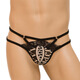Sexy underwear thong suspenders men's sexy underwear men's leopard print sexy lace three leopard print one size