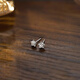 Miman (MIMORE) S925 silver small star earrings for women, trendy, high-end, temperamental earrings, small and simple, no need to pick for sleeping, and pierced ears