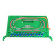 Fiberhome 1U ODF Faserfaser-Verteilung Rack Rahmen Schrank Standard 19-Zoll-Rack-Rack-Chassis 1,2 mm kalt gewalzter Platten Telekommunikationsgrademelzeinheit geschmolzene Faserscheibe leerer Festplatten/12 Kern