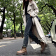暄琰厚底马丁靴女2025新款百搭时尚增高显瘦百搭英伦风机车短靴子 棕色马丁靴女 39
