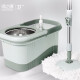 Green Source household dual-drive rotating mop mop bucket stainless steel lazy hand-washable mop bucket tile wooden floor mop floor mop water-absorbent rotating mop new and old products