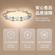 
GLTEN999 foot silver four-leaf clover bracelet women's bracelet bracelet birthday gift practical anniversary gift for girlfriend and wife Lucky four-leaf clover bracelet blue + gift box + certificate
