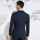 Announcement Bird [Same Model for Zhang Ruoyun] Suit Men's Jacket (Single Top) Business Wool Official Suit Men's Clothing Turtle Green Clean Color (Two-button flat collar) 52 A (185/104)
