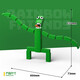 Internet Celebrity Rainbow Friends Building Blocs Green Monster Toys Jeux périphériques petites particules Enfants Assemblez-vous d'anniversaire Gift 757 + 758 Monster Toy Combination