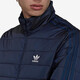 阿迪达斯（adidas）棉服男装秋冬新款三叶草运动服保暖立领男士夹克外套棉衣 HL9215蓝色  L