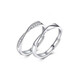 MZMZ Mobius Couple Ring PT950 Adjustable Plain Ring Proposal Ring Valentine's Day Birthday Gift for Girlfriend Mobius Couple Ring Free Engraving