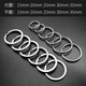 Anillo de llave de acero de carbono simple y práctico, sin almilla, anillo de llave de tamaño grueso de tamaño grueso, círculo de diatismo, versión de anillo de llave de llave [Seiko Flat Circle] 10 piezas 15 mm [Instalación]