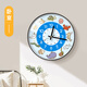 BBA wall clock creative cartoon clock wall clock cute home living room children's room wall clock twelve zodiac signs 30cm