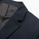 Qipai suit hard new business formal wear men's groom and best man wedding dress suit two-piece navy blue 46 A