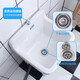 Rongjie automatic drain household large wash mop pool without dirty hands ceramic balcony desk control small bathroom square mop pool height No. 107 (length 42 width 38) + desk control anti-blocking