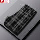 Pier Cardin Houndstooth Summer delgado Pantalones casuales de hombres rectos