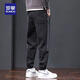 
Romon casual pants work pants men 2025 summer new fashion brand loose tying feet youth Harren sports men's clothing 689 dark gray [regular style] M