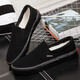Chaussures en toile Renbian Chaussures pour hommes sans lacets, un pied, chaussures paresseuses, garçons sportifs respirants et chaussures décontractées, chaussures pour hommes polyvalents, style gris 41 pour hommes, légèrement petit