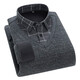 Monde chaud chemise chaude hommes plus velours chemise pour hommes épaissis faux collier épissé en deux pièces.